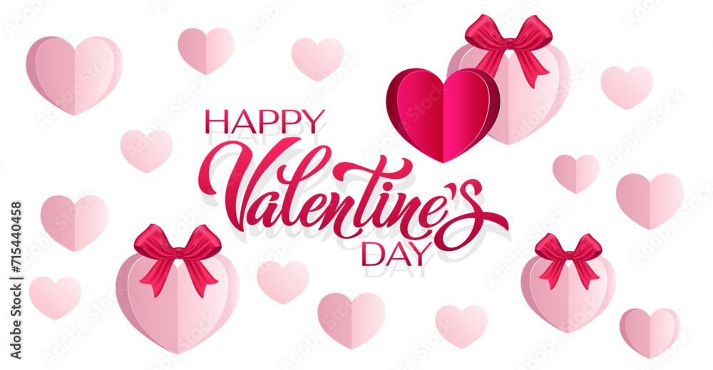 Happy Valentines day lettering