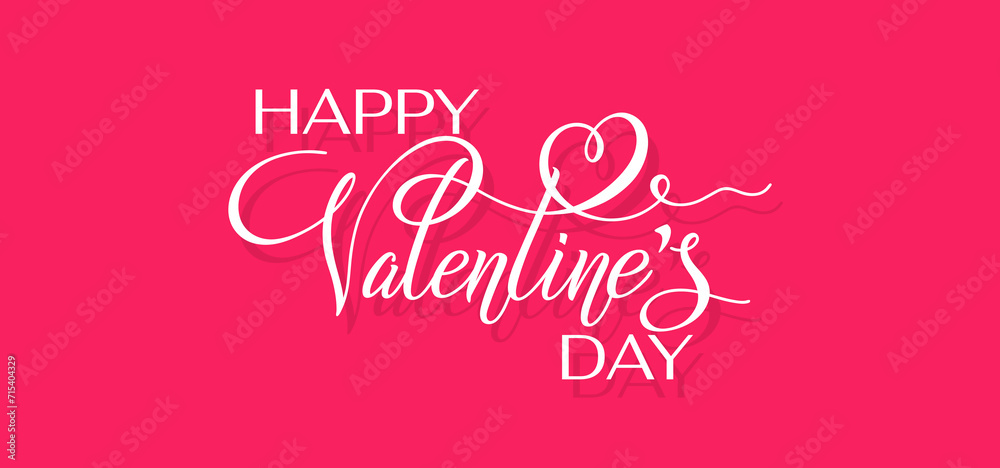 Happy Valentines day lettering