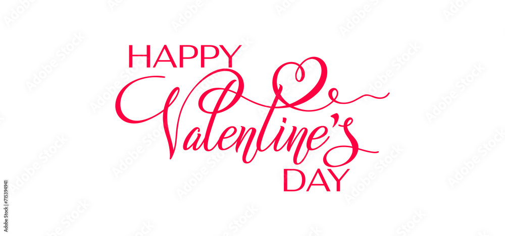 Happy Valentines day lettering