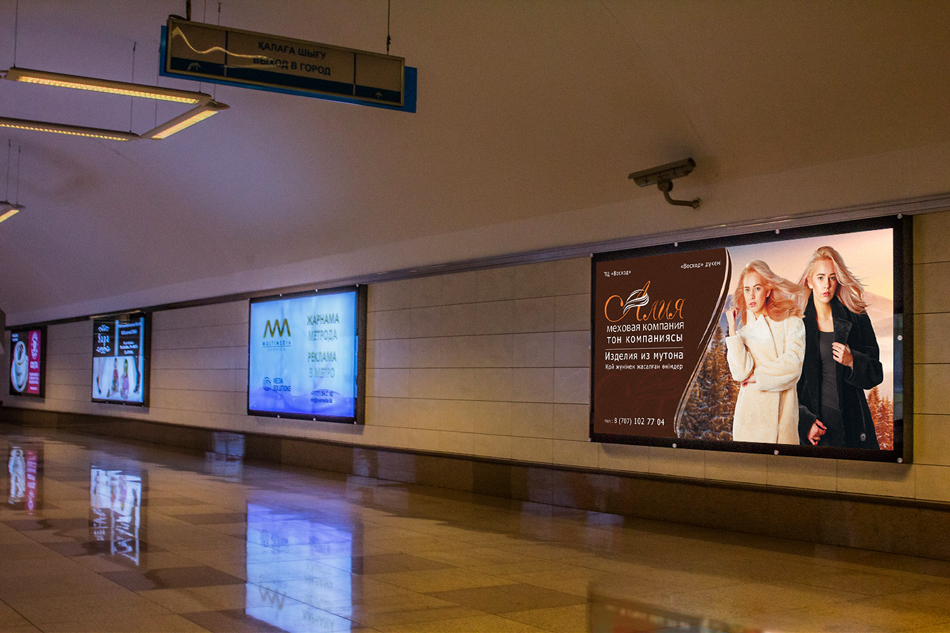 Разработка дизайна билборта для меховой компании Алия