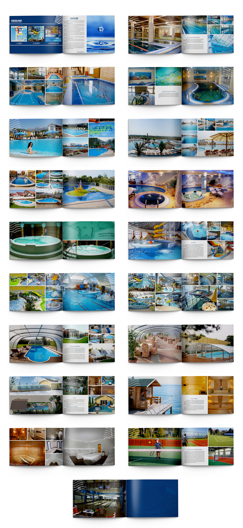 Разработка дизайна портфолио для компании Aqualand Group