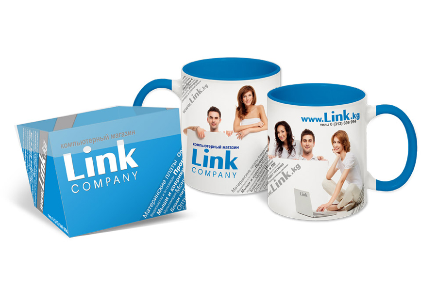 Сувенирная кружка для компании Link