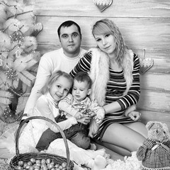 Новогодняя детская и семейная фотосессия. Фотограф Вихарева Алёна