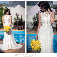 Фотосессия свадебных платьев для салона. Фотограф Алена Вихарева.