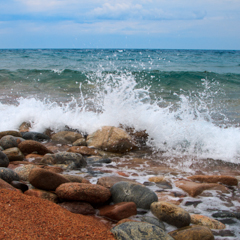 Брызги. Кыргызстан, оз. Иссык-куль