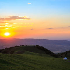 Закат в горах