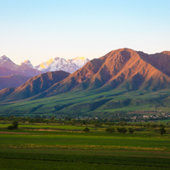 Рассвет в горах