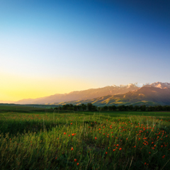 Рассвет в горах