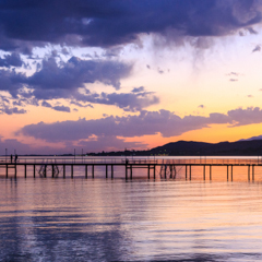 Вечер на озере