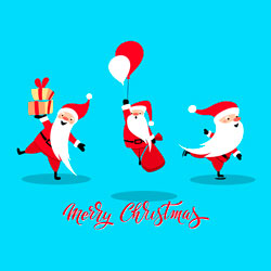 Santa Claus набор иллюстраций