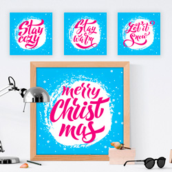 Набор Рождественских надписей