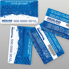 Дизайн дисконтной карты Aqualand Group