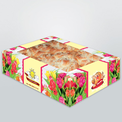 Упаковка для кондитерских изделий в цветочном стиле